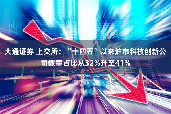 大通证券 上交所:“十四五”以来沪市科技创新公司数量占比从32%升至41%